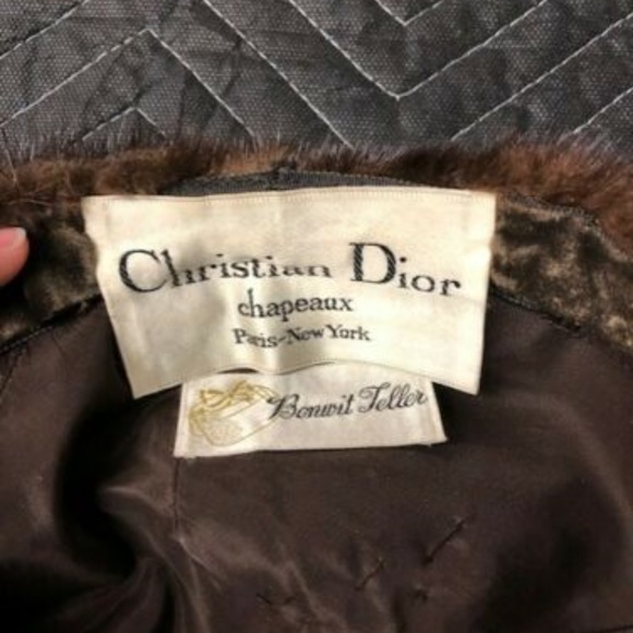 Vintage Christion Dior Fur Hat